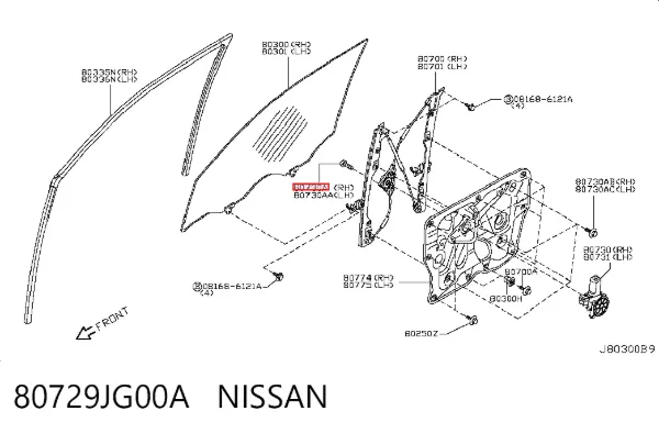  80729JG00A Nissan/Infiniti