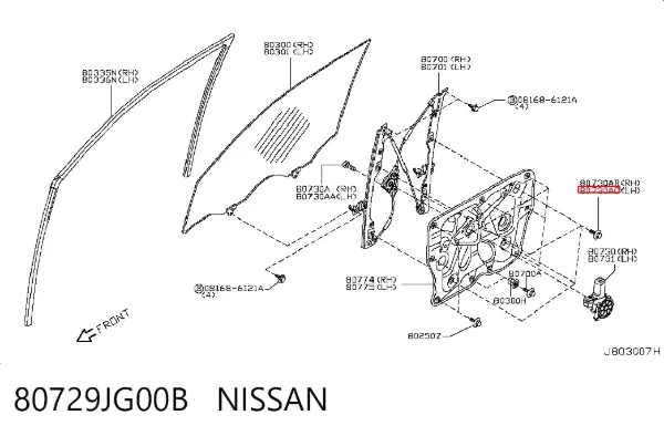  80729JG00B Nissan/Infiniti
