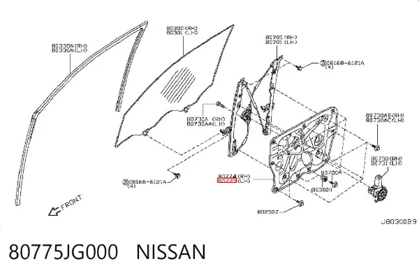  80775JG000 Nissan/Infiniti