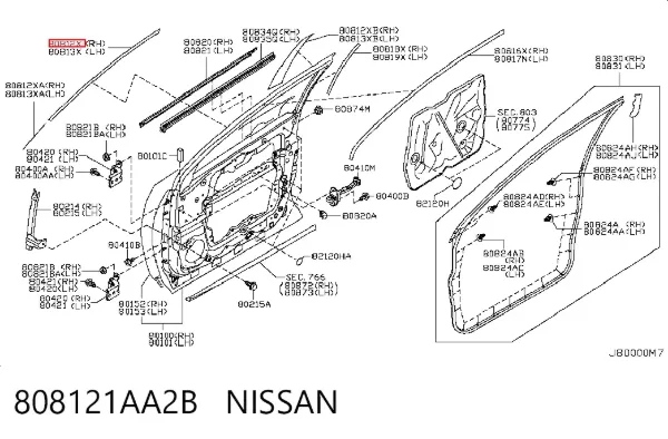  808121AA2B Nissan/Infiniti