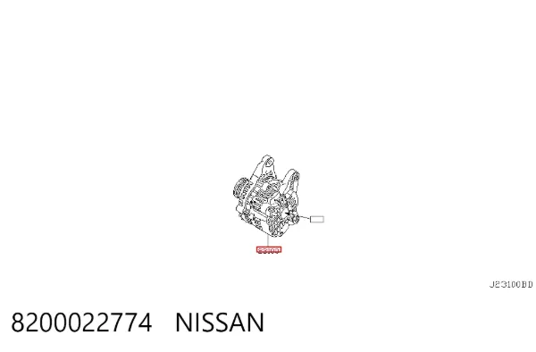 Gerador 8200022774 Nissan/Infiniti