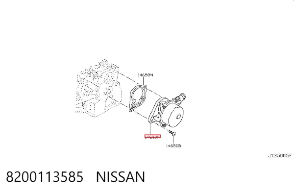 Bomba a vácuo 8200113585 Nissan/Infiniti