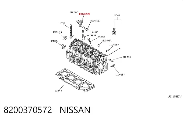 Sensor de posição da árvore distribuidora 8200370572 Nissan/Infiniti