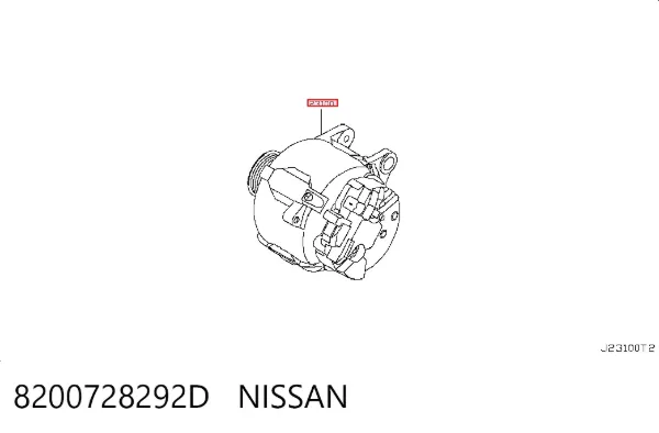 Gerador 8200728292D Nissan/Infiniti