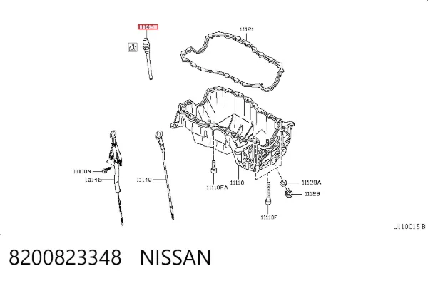 Sensor do nível de óleo de motor 8200823348 Nissan/Infiniti