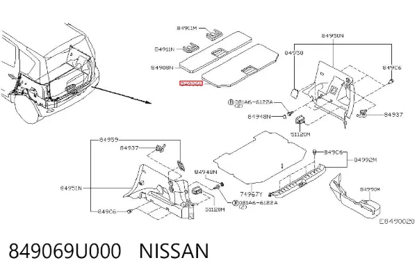  849069U000 Nissan/Infiniti