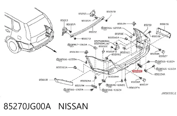  85270JG00A Nissan/Infiniti