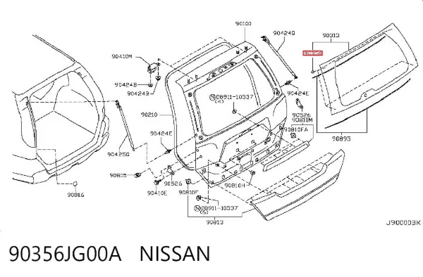  90356JG00A Nissan/Infiniti