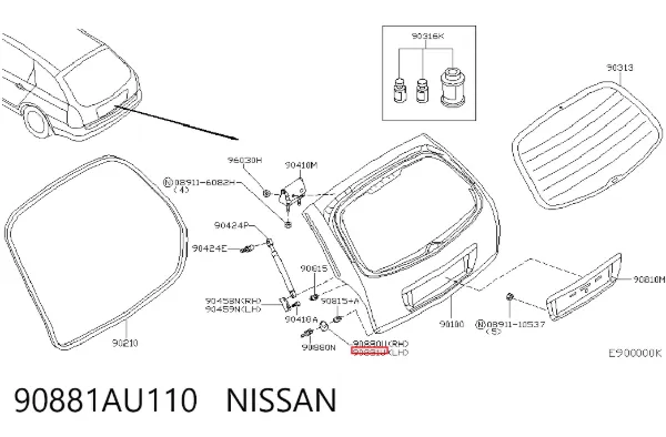  90881AU110 Nissan/Infiniti