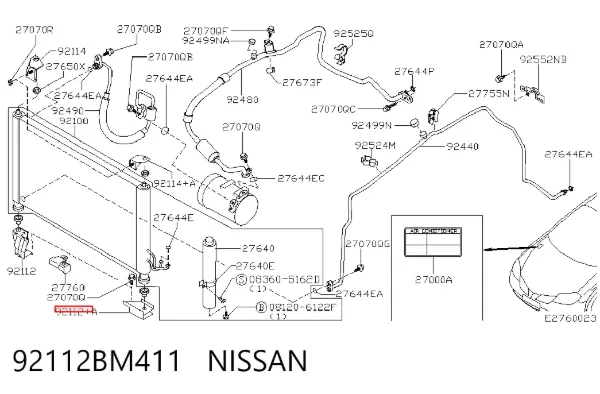  92112BM411 Nissan/Infiniti