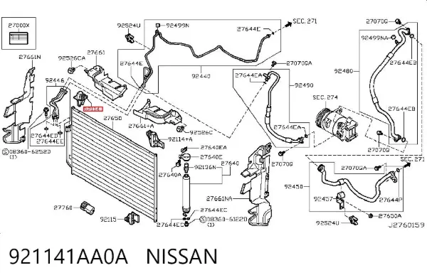  921141AA0A Nissan/Infiniti
