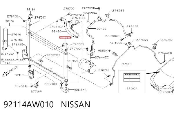  92114AW010 Nissan/Infiniti