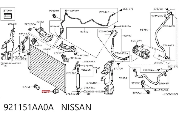  921151AA0A Nissan/Infiniti