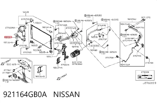  921164GB0A Nissan/Infiniti