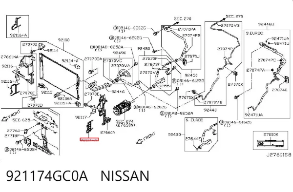  921174GC0A Nissan/Infiniti