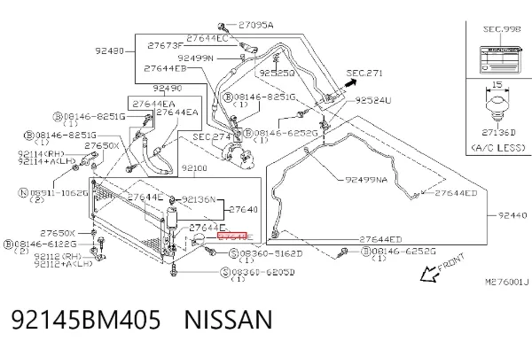  92145BM405 Nissan/Infiniti