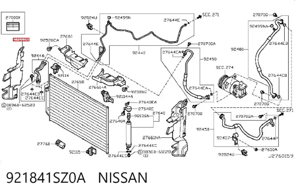  921841SZ0A Nissan/Infiniti