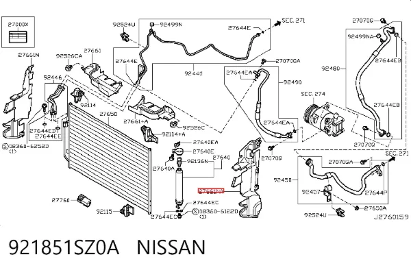  921851SZ0A Nissan/Infiniti