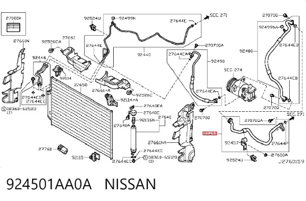  924501AA0A Nissan/Infiniti