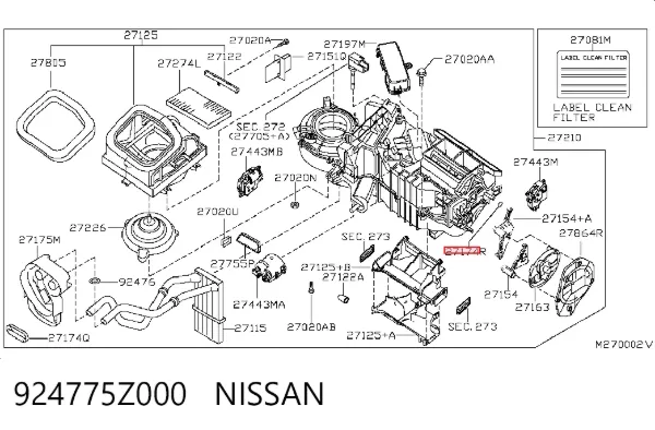  924775Z000 Nissan/Infiniti