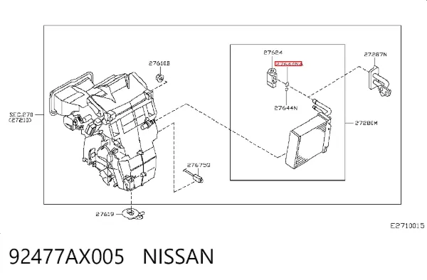  92477AX005 Nissan/Infiniti