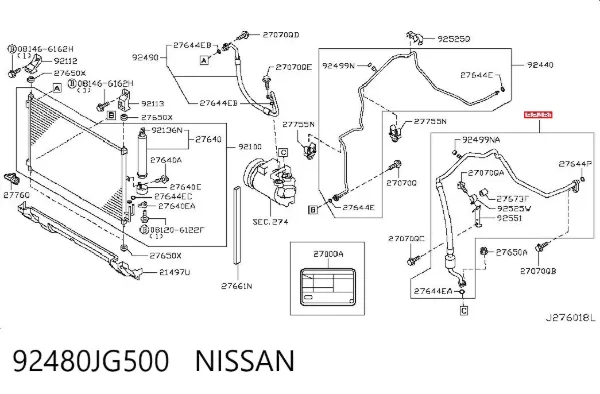  92480JG500 Nissan/Infiniti