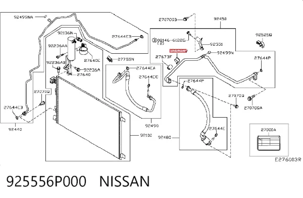  925556P000 Nissan/Infiniti