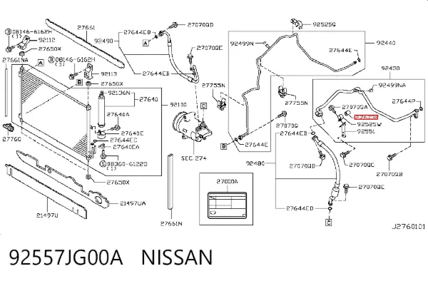  92557JG00A Nissan/Infiniti
