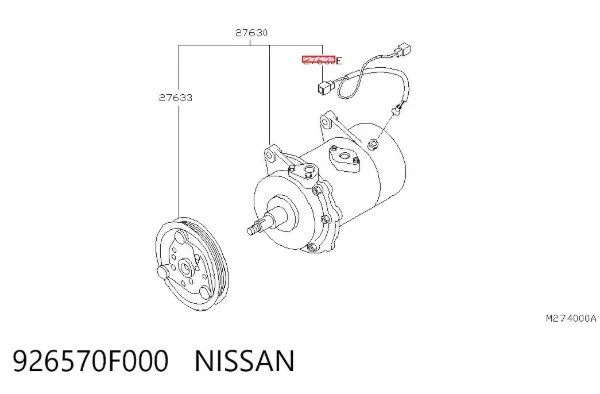  926570F000 Nissan/Infiniti