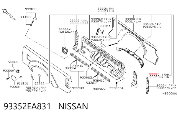  93352EA831 Nissan/Infiniti