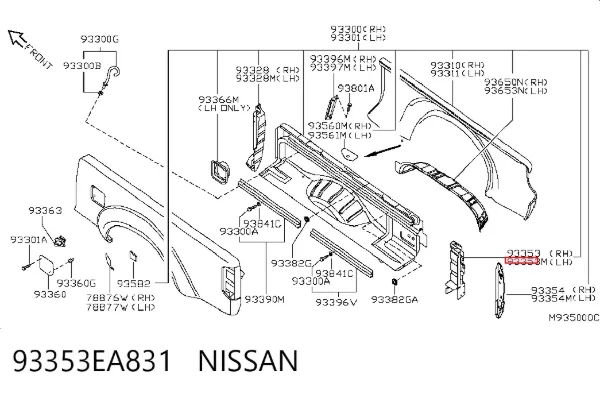 93353EA831 Nissan/Infiniti