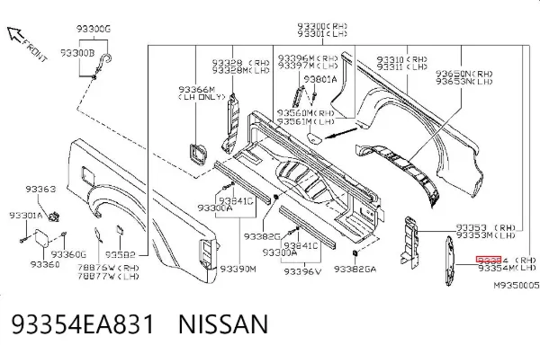  93354EA831 Nissan/Infiniti