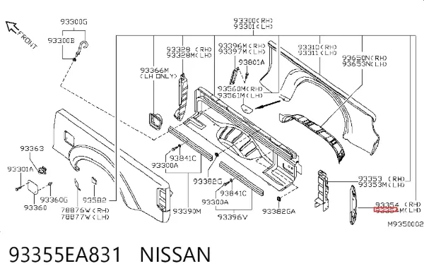  93355EA831 Nissan/Infiniti