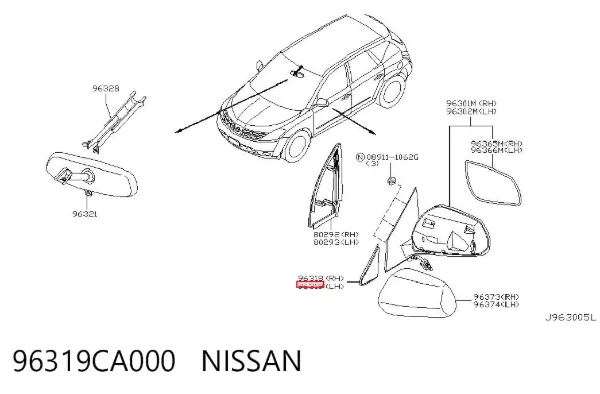  96319CA000 Nissan/Infiniti