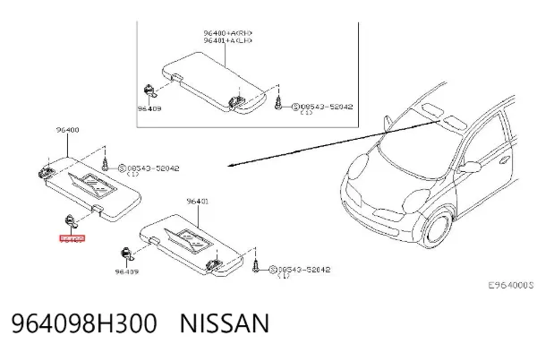  964098H300 Nissan/Infiniti