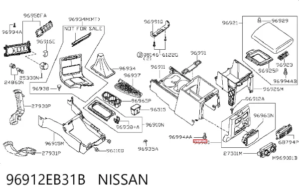 96912EB31B Nissan/Infiniti