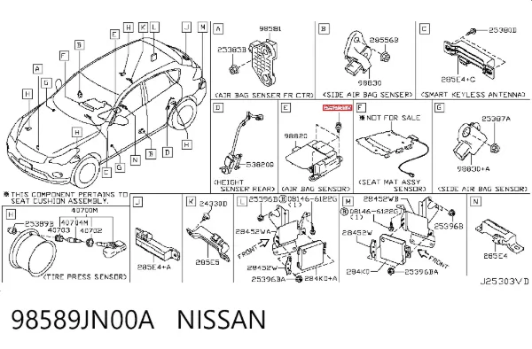  98589JN00A Nissan/Infiniti