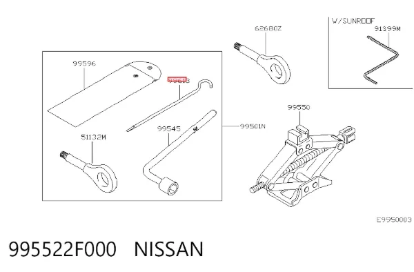  995522F000 Nissan/Infiniti