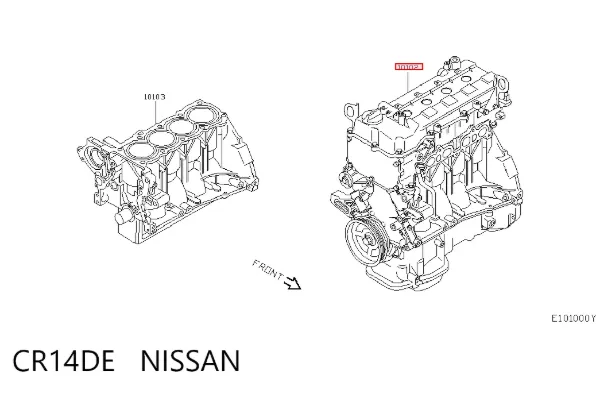 Motor montado CR14DE Nissan/Infiniti