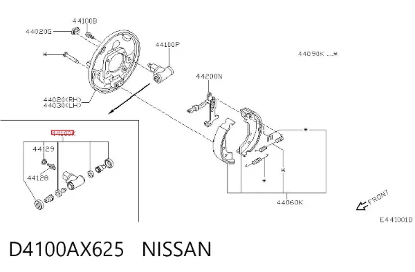  D4100AX625 Nissan/Infiniti