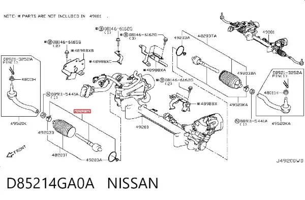  D85214GA0A Nissan/Infiniti