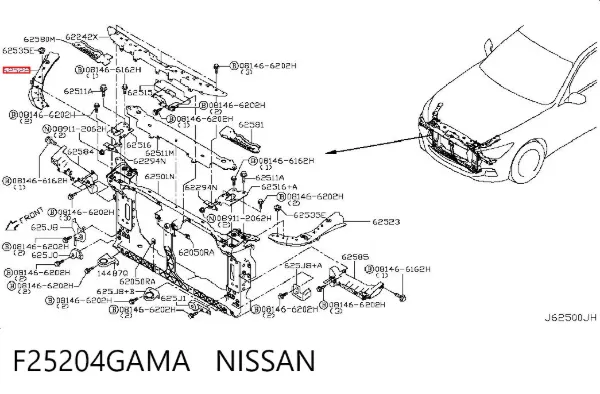  F25204GAMA Nissan/Infiniti