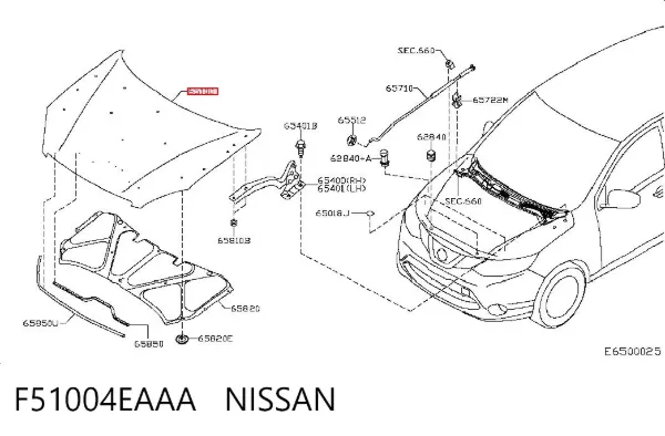 Capota F51004EAAA Nissan/Infiniti