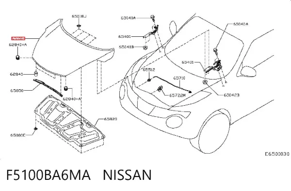 Capota F5100BA6MA Nissan/Infiniti