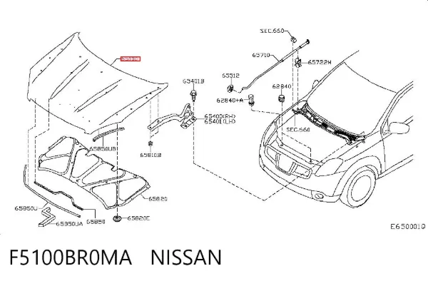 Capota F5100BR0MA Nissan/Infiniti