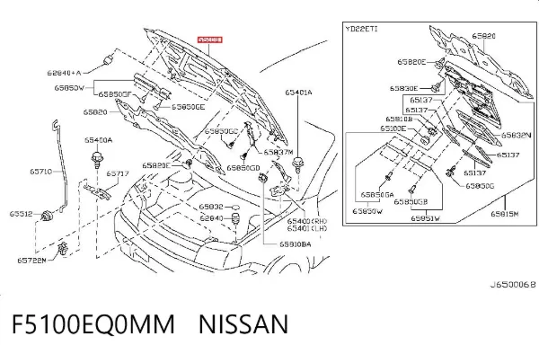 Capota F5100EQ0MM Nissan/Infiniti