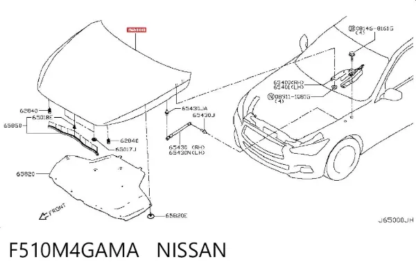 Capota F510M4GAMA Nissan/Infiniti