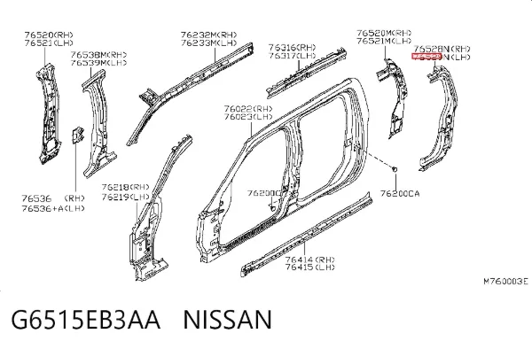  G6515EB3AA Nissan/Infiniti