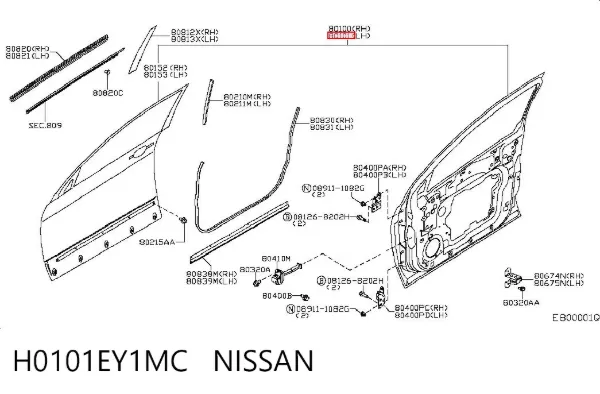 Porta dianteira esquerda Nissan Qashqai +2 I