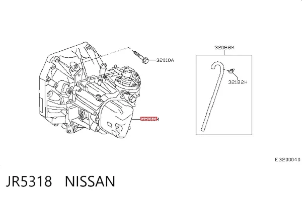 Caixa de Mudança montada (caixa mecânica de velocidades) JR5318 Nissan/Infiniti